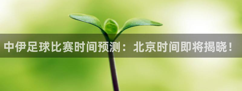  中伊足球比赛时间预测：北京时间即将揭晓！